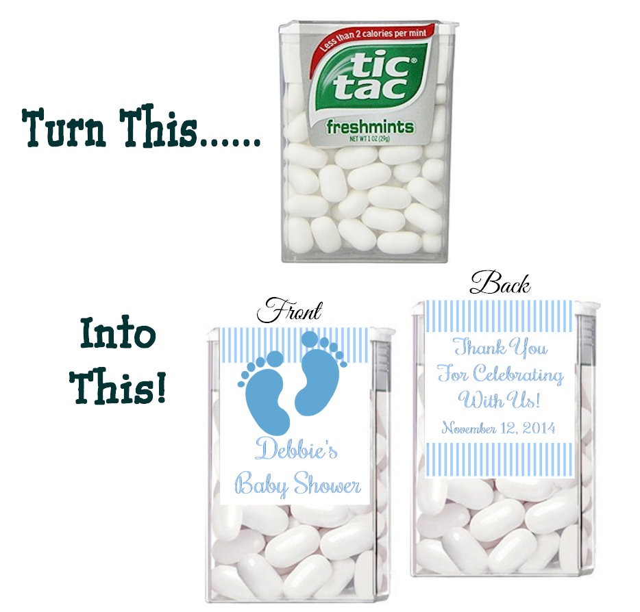 Tic Tac Label Template